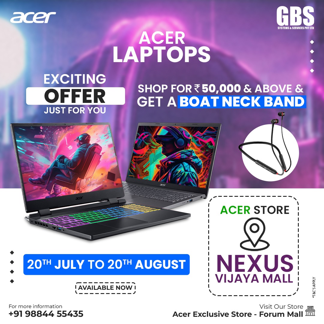 Acer Laptop Offers in Chennai